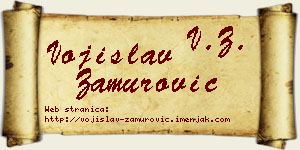 Vojislav Zamurović vizit kartica